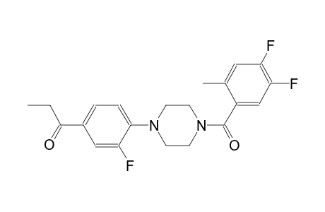 1-propanone, 1-[4-[4-(4,5-difluoro-2-methylbenzoyl)-1-piperazinyl]-3-fluorophenyl]-