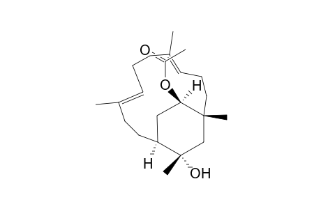 Bicyclo[10.2.2]hexadeca-4,8-diene-13,15-diol, 1,5,9,13-tetramethyl-, 15-acetate, (1R*,4E,8E,12S*,13S*,15R*)-(+)-