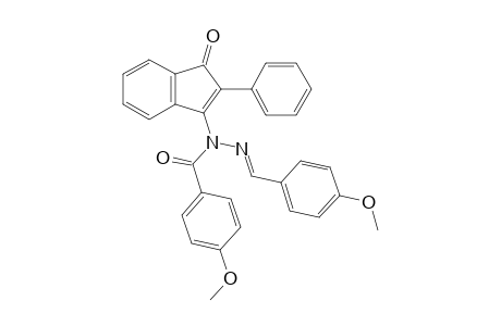 3-[1'-(4-Methoxybenzoyl)-2'-(4-methoxybenzylidene)hydrazino]-2-phenylinden-1-one