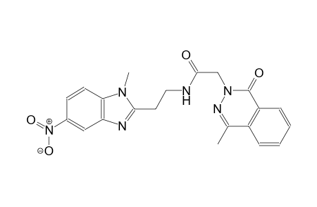 N-[2-(1-methyl-5-nitro-1H-benzimidazol-2-yl)ethyl]-2-(4-methyl-1-oxo-2(1H)-phthalazinyl)acetamide