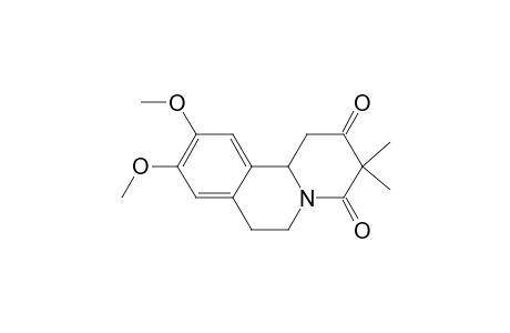 2H-Benzo[a]quinolizine-2,4(3H)-dione, 1,6,7,11b-tetrahydro-9,10-dimethoxy-3,3-dimethyl-