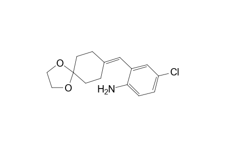 4-Chloranyl-2-(1,4-dioxaspiro[4.5]decan-8-ylidenemethyl)aniline