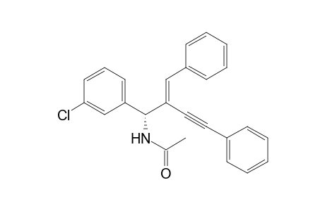 (R, E)-N-(2-benzylidene-1-(3-chlorophenyl)-4-phenylbut-3-ynyl)acetamide