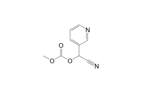 2-(3-Pyridyl)-2-(methoxycarbonyloxy)acetonitrile