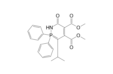 1H-2,2-Diphenyl-4,5-dimethoxycarbonyl-3-isopropyl-1,2-azaphosphinin-6-one