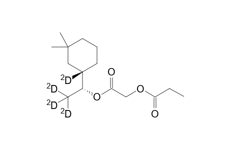 2-{1'-[3'',3''-Dimethyl-(1''-deuterio)cyclohexyl]-(2,2,2-trideuterio)ethoxy}-2-oxoethyl propanoate