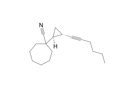 1-[(1S,2S)-2-hex-1-ynylcyclopropyl]cycloheptanecarbonitrile