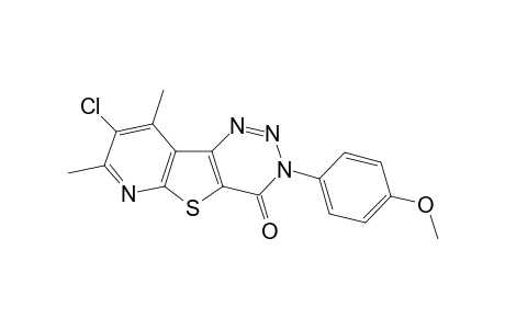 8-Chloro-3-(4-methoxyphenyl)-7,9-dimethylpyrido[3',2':4,5]thieno[3,2-d][1,2,3]triazin-4(3H)-one