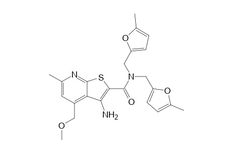 N2,N2-Di(5-methyl-2-furylmethyl)-3-amino-4-methoxymethyl-6-methylthieno[2,3-b]pyridine-2-carboxamide