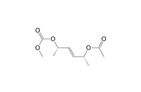 (+-)-(E)-(2R,5S)-2-Acetoxy-3-hexen-5-yl Methyl Carbonate
