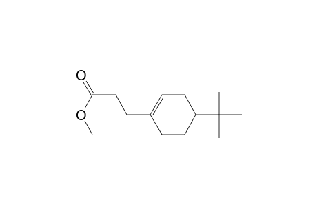 1-Cyclohexene-1-propanoic acid, 4-(1,1-dimethylethyl)-, methyl ester
