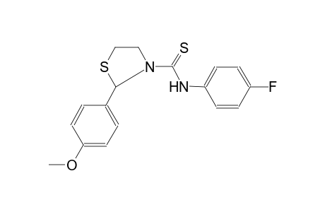 N-(4-fluorophenyl)-2-(4-methoxyphenyl)-1,3-thiazolidine-3-carbothioamide