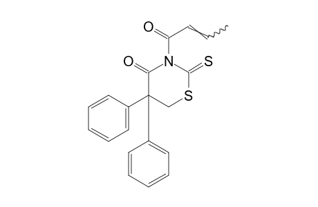 3-crotonoyldihydro-5,5-diphenyl-2-thio-2H-1,3-thiazine-2,4(3H)-dione