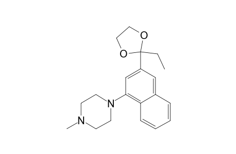 1-[3-(2-ethyl-1,3-dioxolan-2-yl)-1-naphthalenyl]-4-methylpiperazine