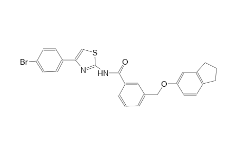 N-[4-(4-bromophenyl)-1,3-thiazol-2-yl]-3-[(2,3-dihydro-1H-inden-5-yloxy)methyl]benzamide