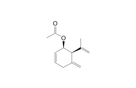 cis-1-Acetoxy-5-methylene-6-isopropenylcyclohex-2-ene