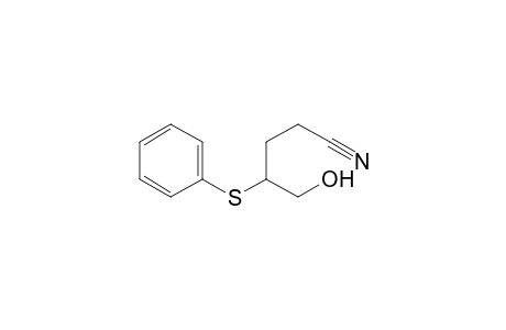 Pentanenitrile, 5-hydroxy-4-(phenylthio)-