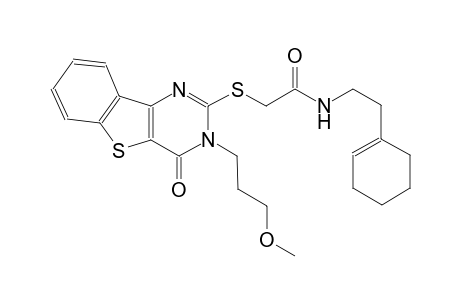 N-[2-(1-cyclohexen-1-yl)ethyl]-2-{[3-(3-methoxypropyl)-4-oxo-3,4-dihydro[1]benzothieno[3,2-d]pyrimidin-2-yl]sulfanyl}acetamide