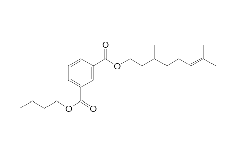 Isophthalic acid, butyl 3,7-dimethyloct-6-enyl ester