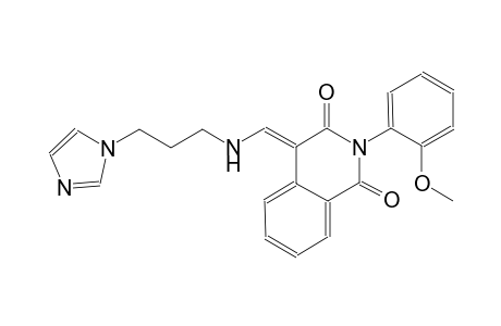 1,3(2H,4H)-isoquinolinedione, 4-[[[3-(1H-imidazol-1-yl)propyl]amino]methylene]-2-(2-methoxyphenyl)-, (4E)-