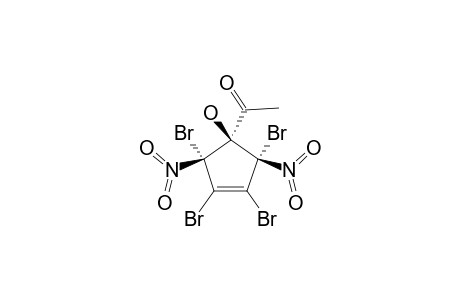 1-ACETYL-TRANS-2,3,4,TRANS-5-TETRA-BROMO-2,5-DINITRO-CYCLOPENT-3-EN-R-1-OL