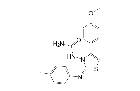 4-(p-methoxyphenyl)-2-(tolylimino)-3-ureido-.delta(4).-thiazoline