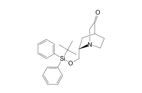(2S)-2-(tert-Butyldiphenylsilyloxymethyl)-1-azabicyclo[2.2.2]octan-5-one