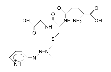 3-(3-<S-Glutathionyl-methyl>-3-methyl-triazeno)-pyridinium cation