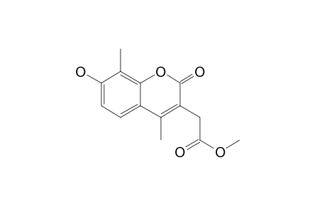 Methyl 2-(7-hydroxy-4,8-dimethyl-2-oxochromen-3-yl)acetate