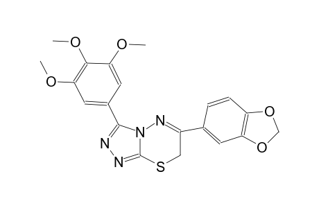 6-(1,3-benzodioxol-5-yl)-3-(3,4,5-trimethoxyphenyl)-7H-[1,2,4]triazolo[3,4-b][1,3,4]thiadiazine
