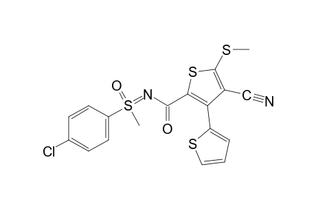 S-(p-chlorophenyl)-N-[4-cyano-5-(methylthio)-3-(2-thienyl)-2-thenoyl]-S-methylsulfoximine