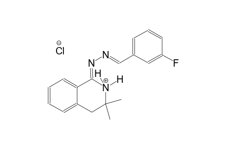 (1Z)-1-[(2E)-2-(3-fluorobenzylidene)hydrazono]-3,3-dimethyl-1,2,3,4-tetrahydroisoquinolinium chloride