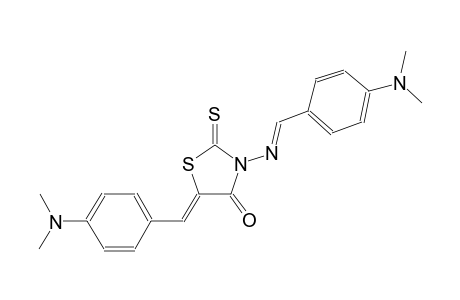 4-thiazolidinone, 5-[[4-(dimethylamino)phenyl]methylene]-3-[[(E)-[4-(dimethylamino)phenyl]methylidene]amino]-2-thioxo-, (5Z)-