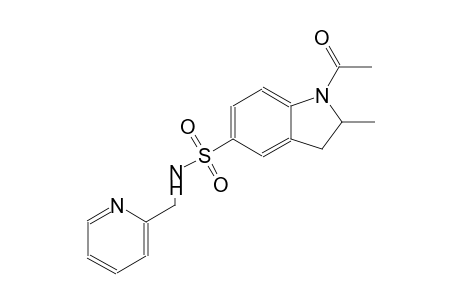 1-acetyl-2-methyl-N-(2-pyridinylmethyl)-5-indolinesulfonamide