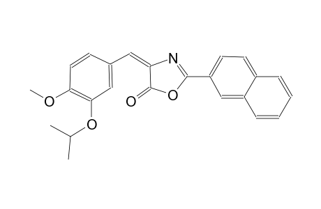 (4E)-4-(3-isopropoxy-4-methoxybenzylidene)-2-(2-naphthyl)-1,3-oxazol-5(4H)-one