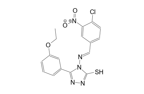 4-{[(E)-(4-chloro-3-nitrophenyl)methylidene]amino}-5-(3-ethoxyphenyl)-4H-1,2,4-triazole-3-thiol