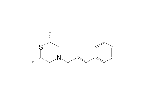 Thiomorpholine, 2,6-dimethyl-4-(3-phenyl-2-propenyl)-, cis-