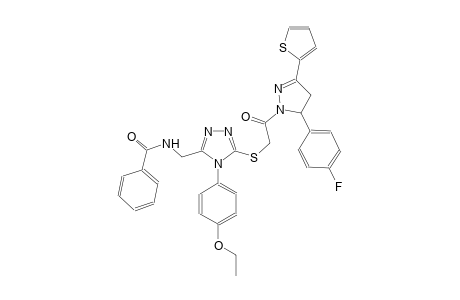 benzamide, N-[[4-(4-ethoxyphenyl)-5-[[2-[5-(4-fluorophenyl)-4,5-dihydro-3-(2-thienyl)-1H-pyrazol-1-yl]-2-oxoethyl]thio]-4H-1,2,4-triazol-3-yl]methyl]-