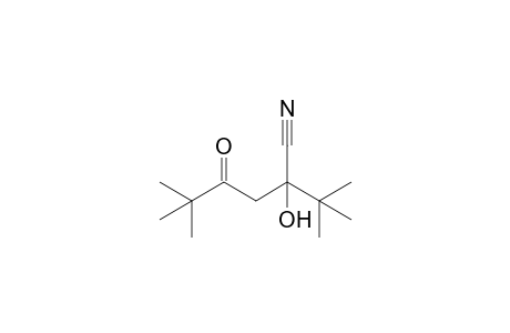2-tert-Butyl-2-hydroxy-4-keto-5,5-dimethyl-hexanenitrile