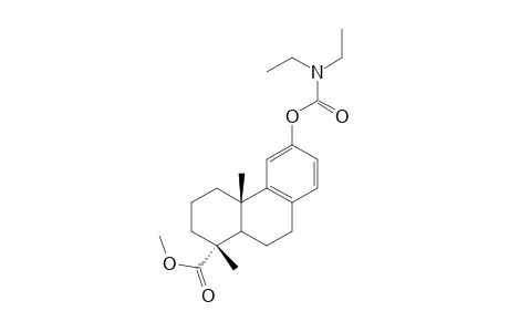 Methyl 12-N,N-diethylcarbamoyloxypodocarpa-8,11,13-trien-19-oate