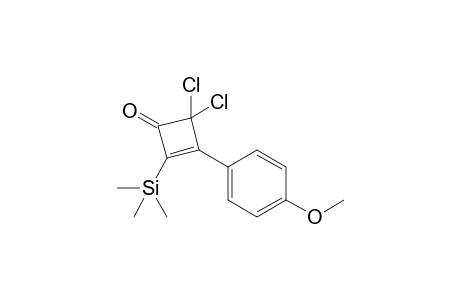 1-(4'-Methoxyphenyl)-2-trimethylsilyl-3-oxo-4,4-dichlorocyclobut-1-ene