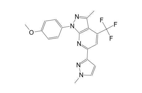 1H-pyrazolo[3,4-b]pyridine, 1-(4-methoxyphenyl)-3-methyl-6-(1-methyl-1H-pyrazol-3-yl)-4-(trifluoromethyl)-