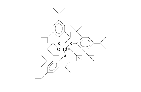 Tris(2,4,6-triisopropyl-phenylthio)-neopentylidene tantalum tetrahydrofuran complex