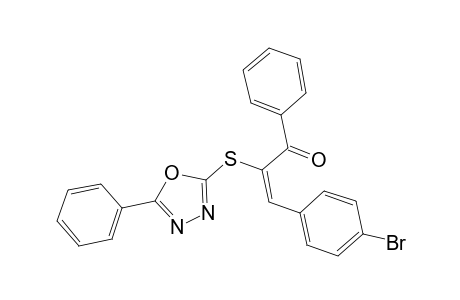 3-(4-Bromo-phenyl)-1-phenyl-2-(5-phenyl-[1,3,4]oxadiazol-2-ylsulfanyl)-propenone