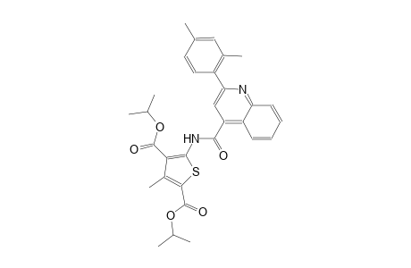 diisopropyl 5-({[2-(2,4-dimethylphenyl)-4-quinolinyl]carbonyl}amino)-3-methyl-2,4-thiophenedicarboxylate