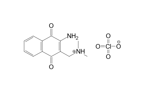 {N-(1',4'-Dihydro-1',4'-dioxo-2-aminonaphth-3'-yl)methyl}-dimethylammonium perchlorate