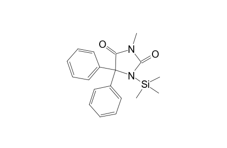2,4-Imidazolidinedione, 3-methyl-5,5-diphenyl-1-(trimethylsilyl)-