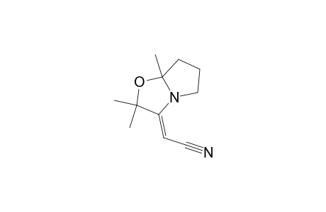 (Z)-2-(2,2,7a-Trimethyltetrahydropyrrolo[2,1-b]oxazol-3(2H)-ylidene)acetonitrile