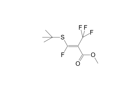 Methyl (2Z)-3-(tert-butylsulfanyl)-3-fluoro-2-(trifluoromethyl)-2-propenoate