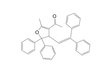 3-Acetyl-2-methyl-4-[2,2-diphenylethenyl]-5,5-diphenyl-4,5-dihydrofuran